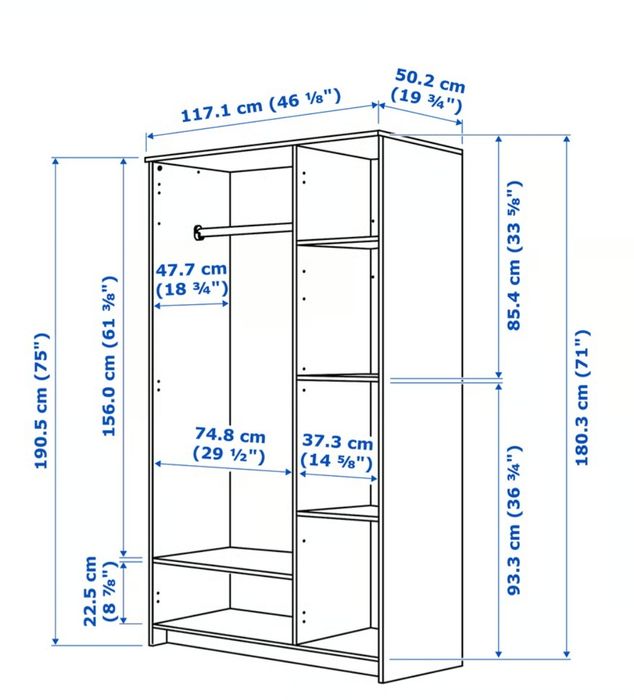 Dulap Ikea 2 si 3 usi
