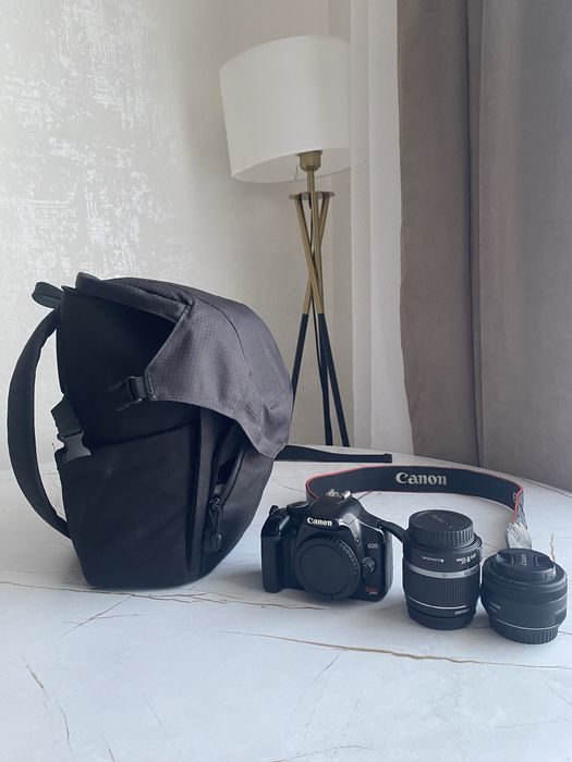 Canon 450d + 2 объектива + сумка