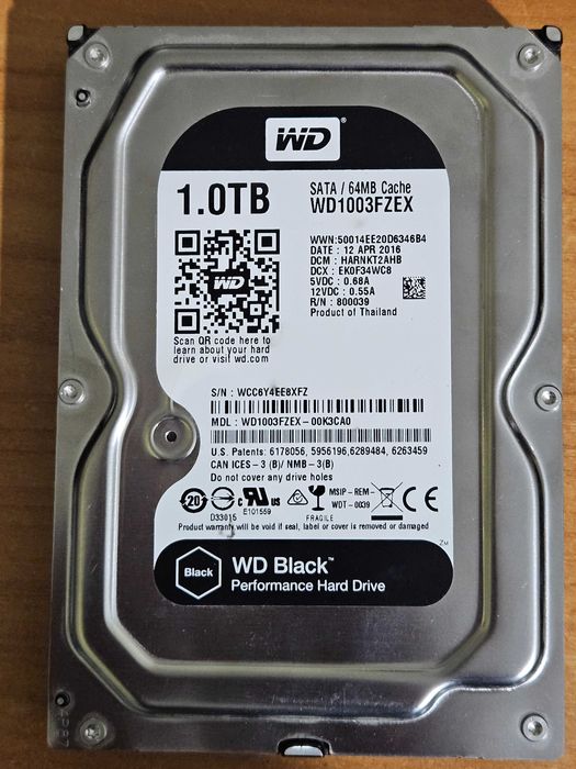 ПРОМО ЦЕНА HDD 1TB WD RE4 / Black SATA 3 Хард Диск