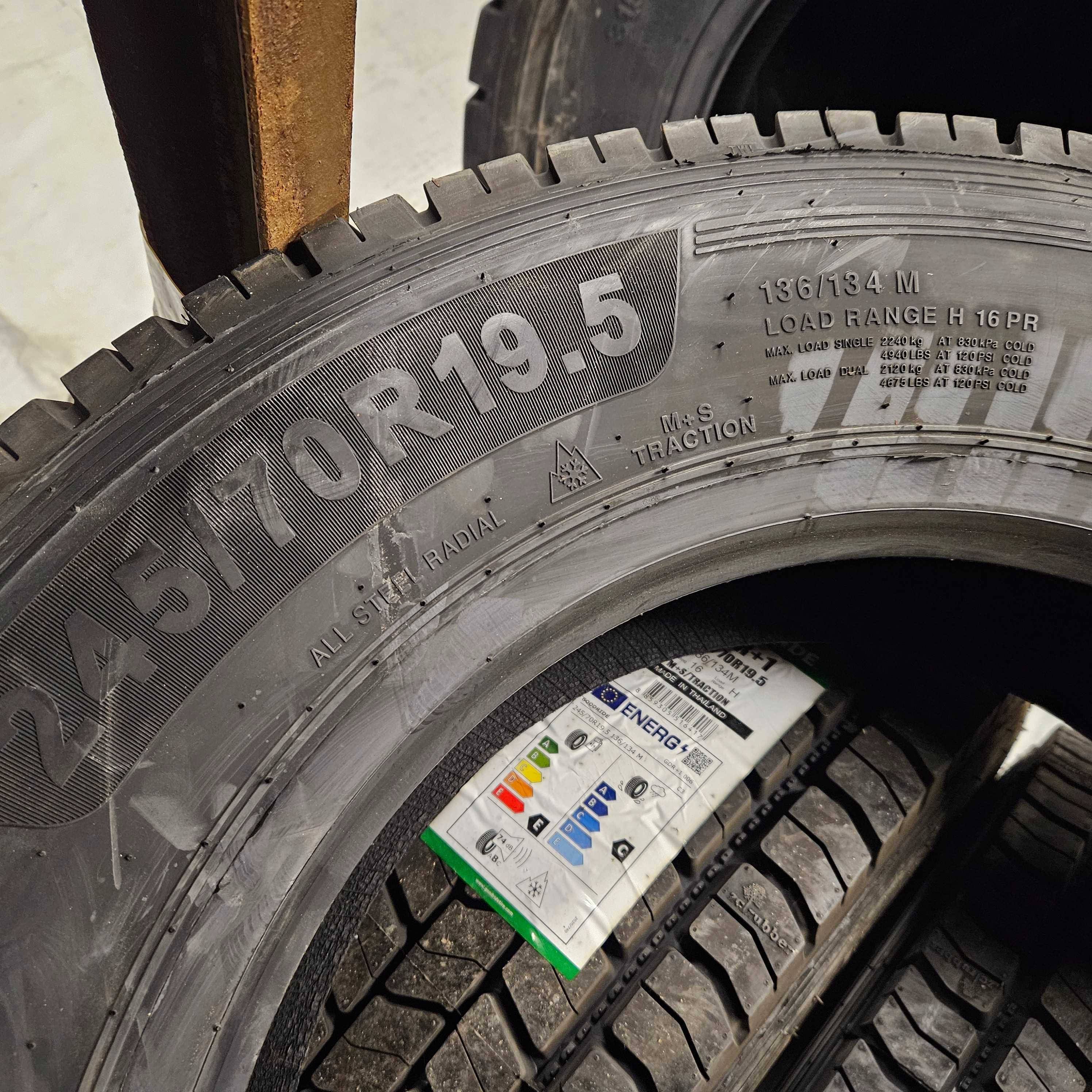 2 Нови товарни гуми 245/70R19.5 Goodride Regional GDR+1 136/134M 16PR
