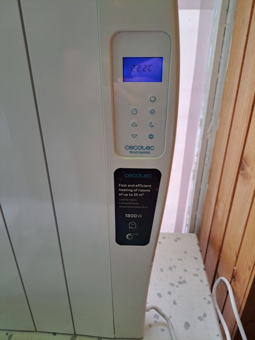 Панелен радиатор Cecotec с дистанционно ReadyWarm 2500 Thermal.  1800w