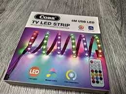 Banda LED RGB pentru TV, USB 5V, lungime 5 metri, telecomanda inclusa