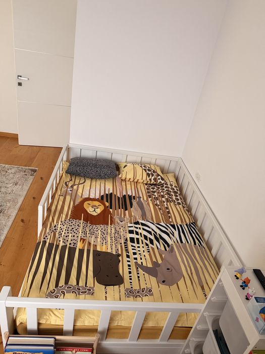 Pat Montessori 140x200 cu saltea