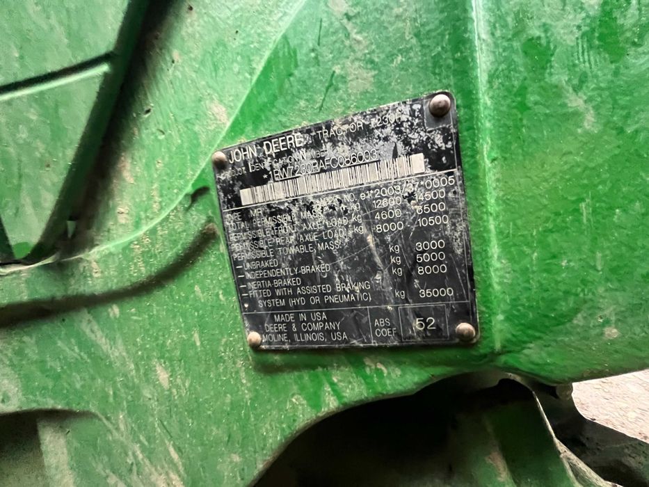 Vand Tractor  John Deere 7230 r
