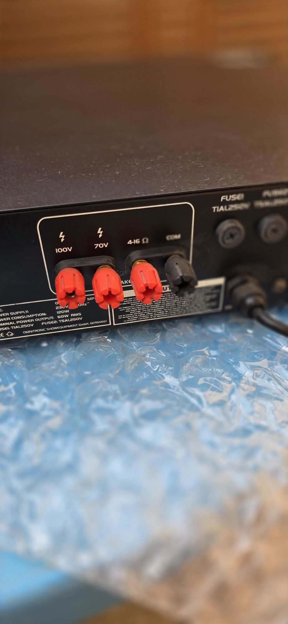 OMNITRONIC MP-60 PA смесителен усилвател