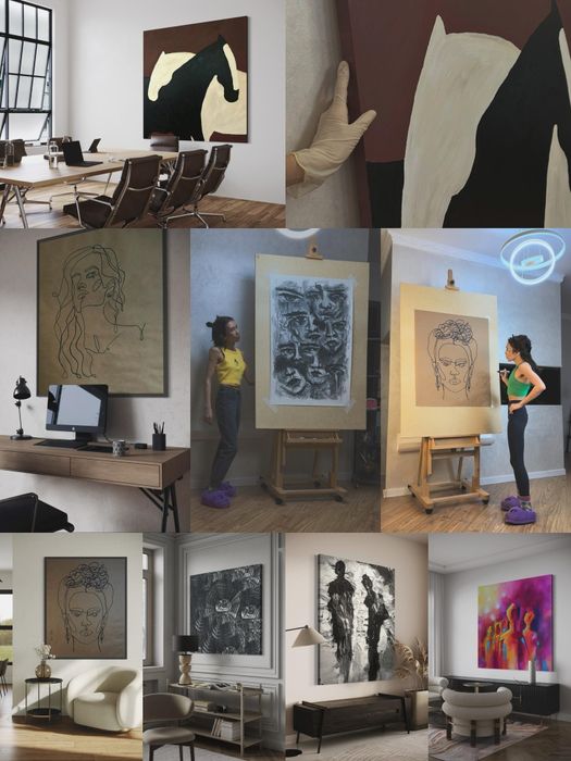 Авторские картины маслом в наличии. Художник Алматы