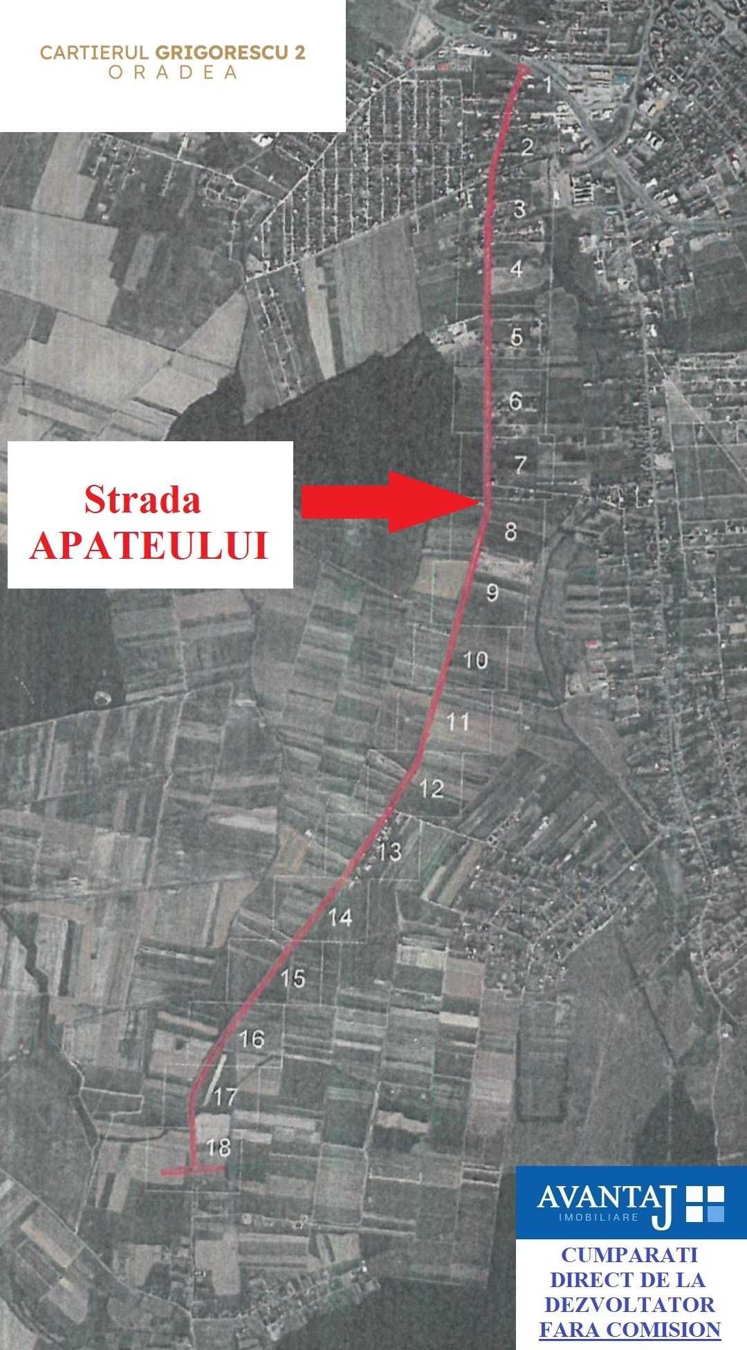 Teren parcelă 500 mp intravilan in cartierul GRIGORESCU 2