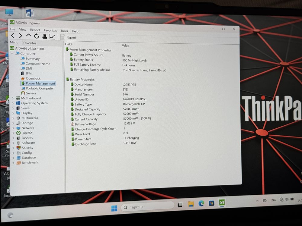 НОВ 14’FHD+IPS/Lenovo Thinkpad E14 Gen5/Ryzen 7-7730u/16GB/512GB SSD
