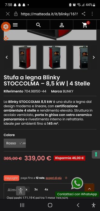 Șemineu blinky funcțional