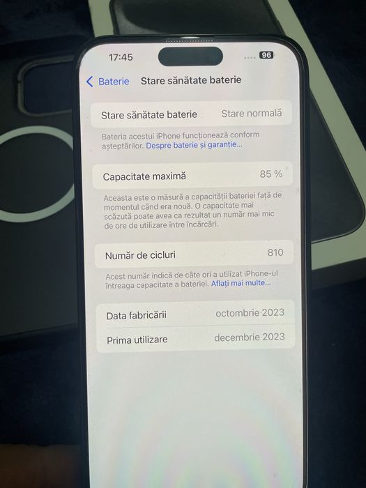 Vand iph 15-PRO Max 256-Gb impecabil