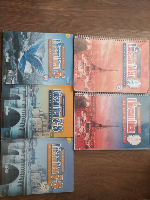 Учебник и рабочая тетрадь по французскому языку L'oiseau Bleu