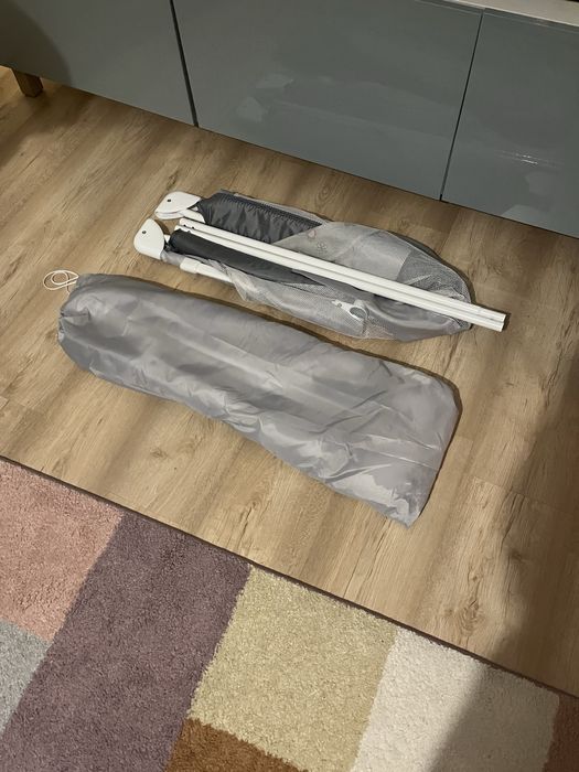 Bariera de protectie pentru pat, Wunderkid, 150x58 cm, Gri