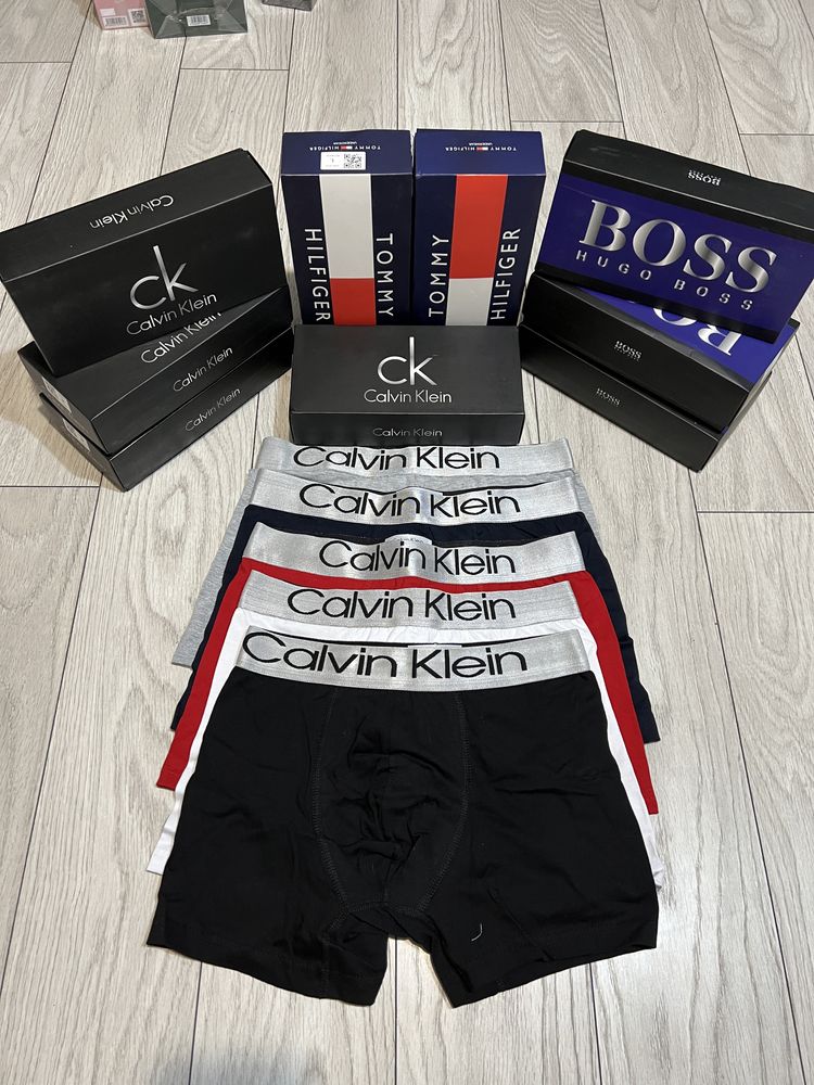 Set 5 boxeri Calvin Klein 95% bumbac **calitate PREMIUM