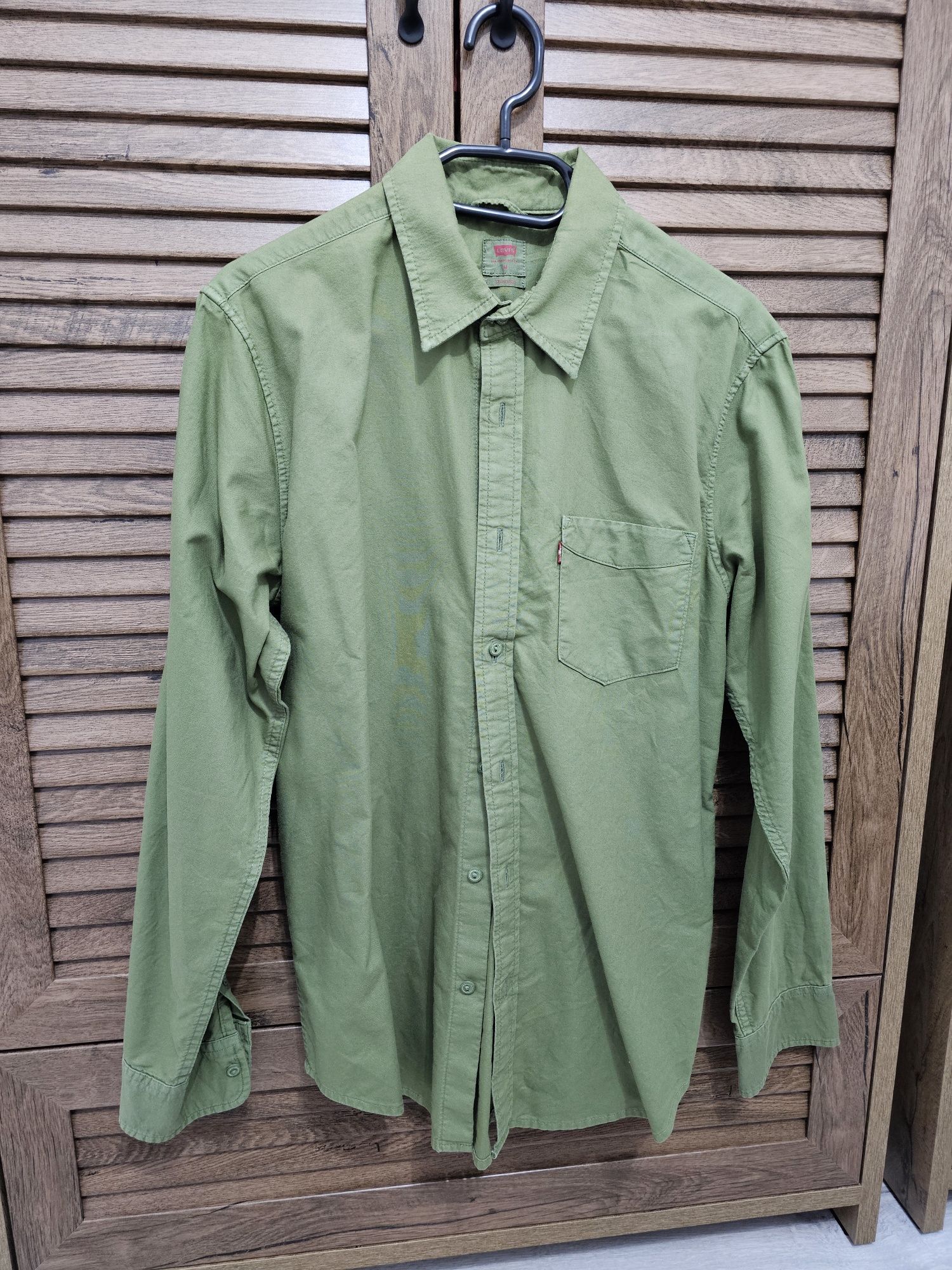 Camasa Barbati Levi's Khaki Green Shirt Standard Fit M