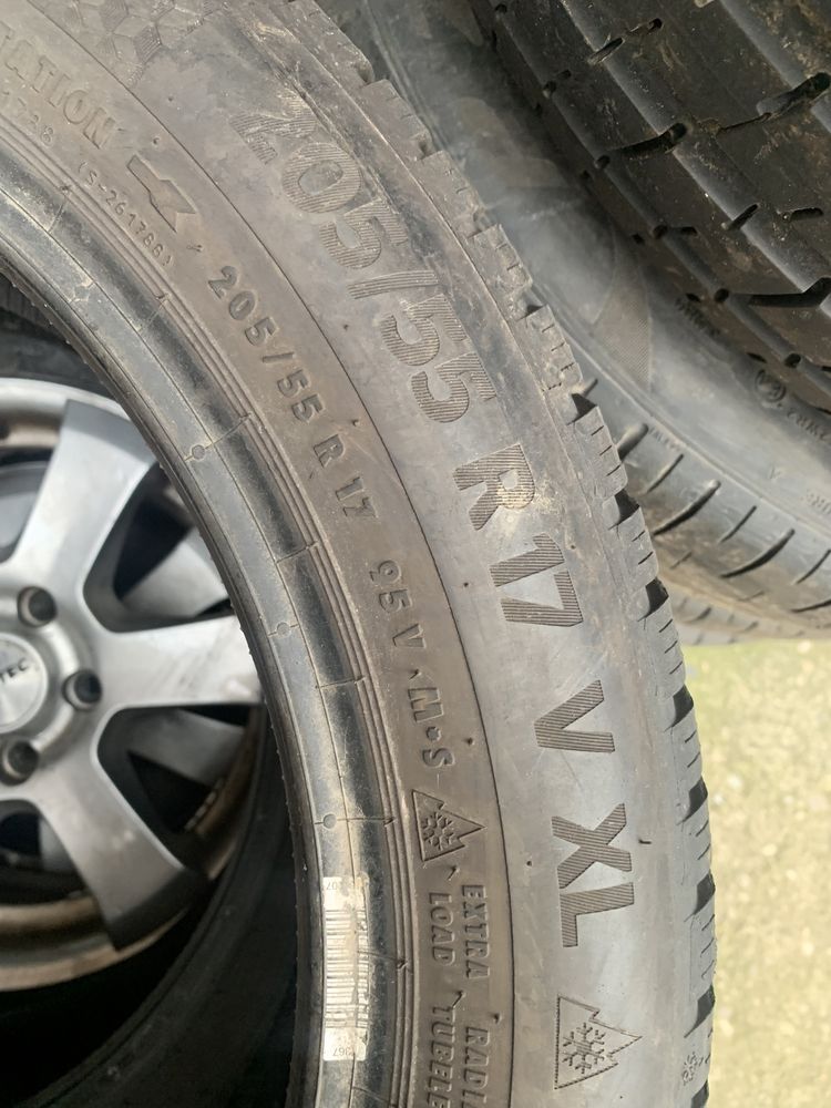 Anvelope cauciucuri 205/55/17 continental si 205/50/17 pirelli m+s