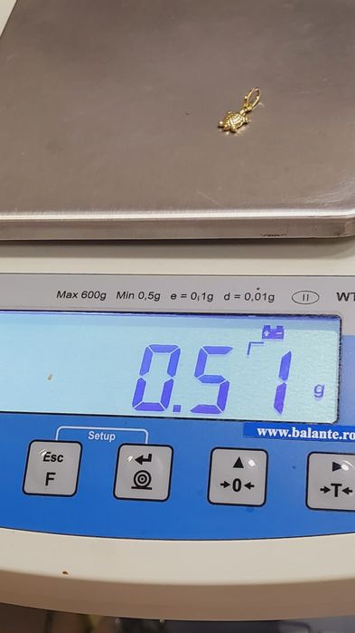 Pandantiv Țestoasă din aur de 14K – gramaj 0,51 gr