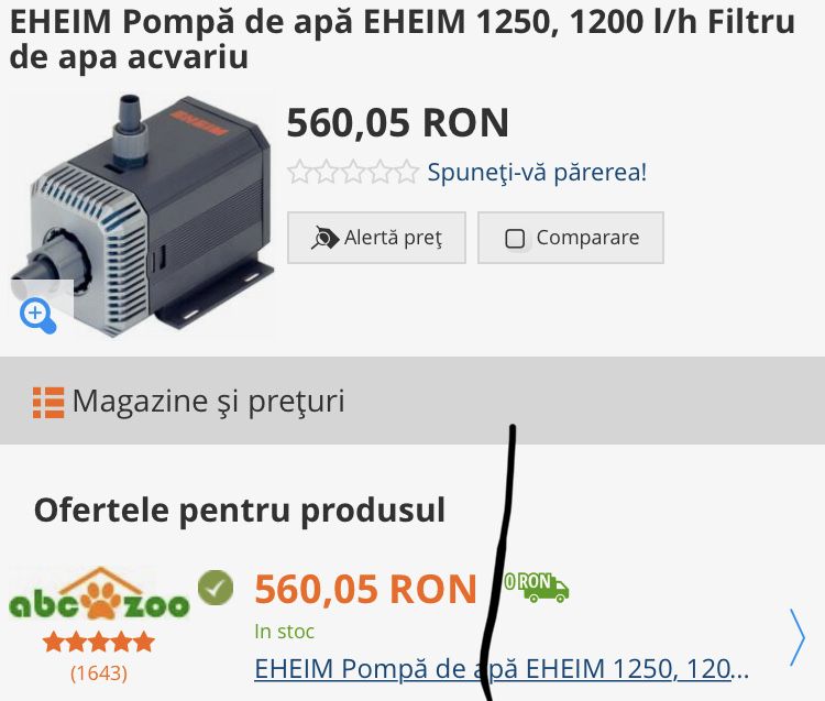 Pompa de apa EHEIM 1250