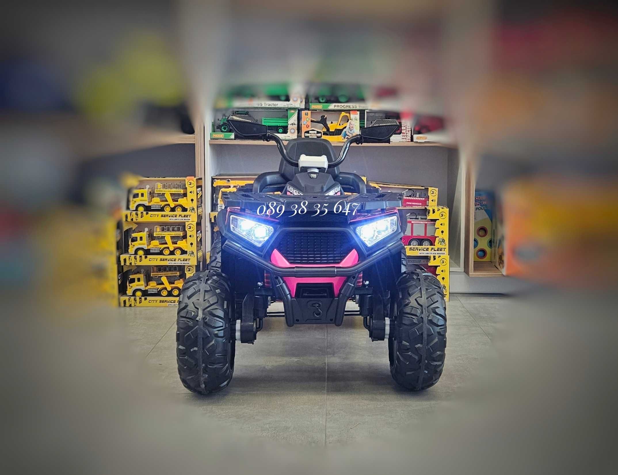 НОВО!Акумулаторно бъги Cool с МЕКИ ГУМИ,12V батерия,4x4,кожена седалка