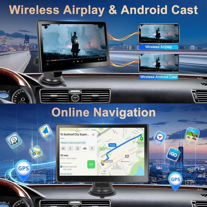 Монитор за автомобил мултимедия за кола Carplay Android Auto навигация