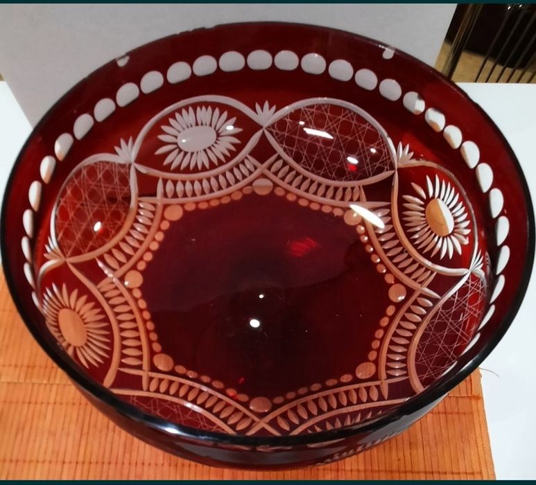 (Fructieră, Vază,  Bol)Cristal ( citește descrierea)