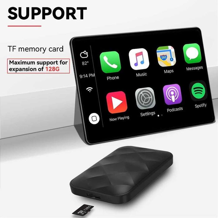 Android auto, CarPlay, Ai Box cu Android 14 Wireless  USB Adapter 3In1