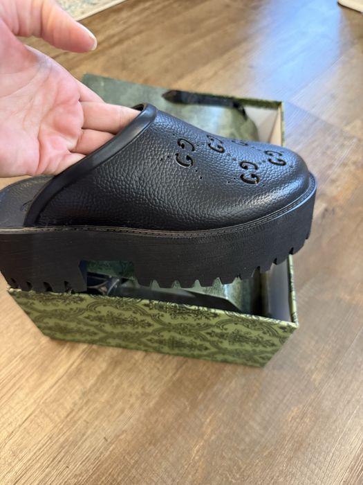 Чехли gucci черни кафеви