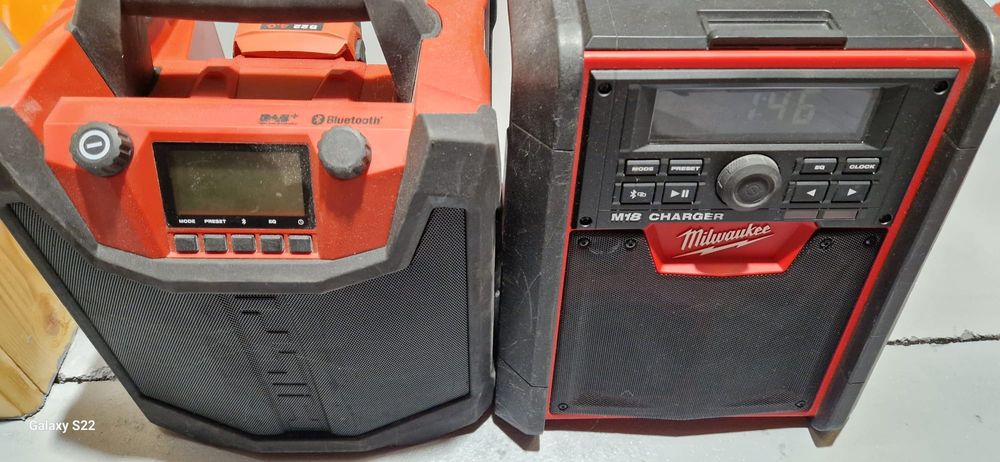 Hilti ,Milwaukee radio de șantier