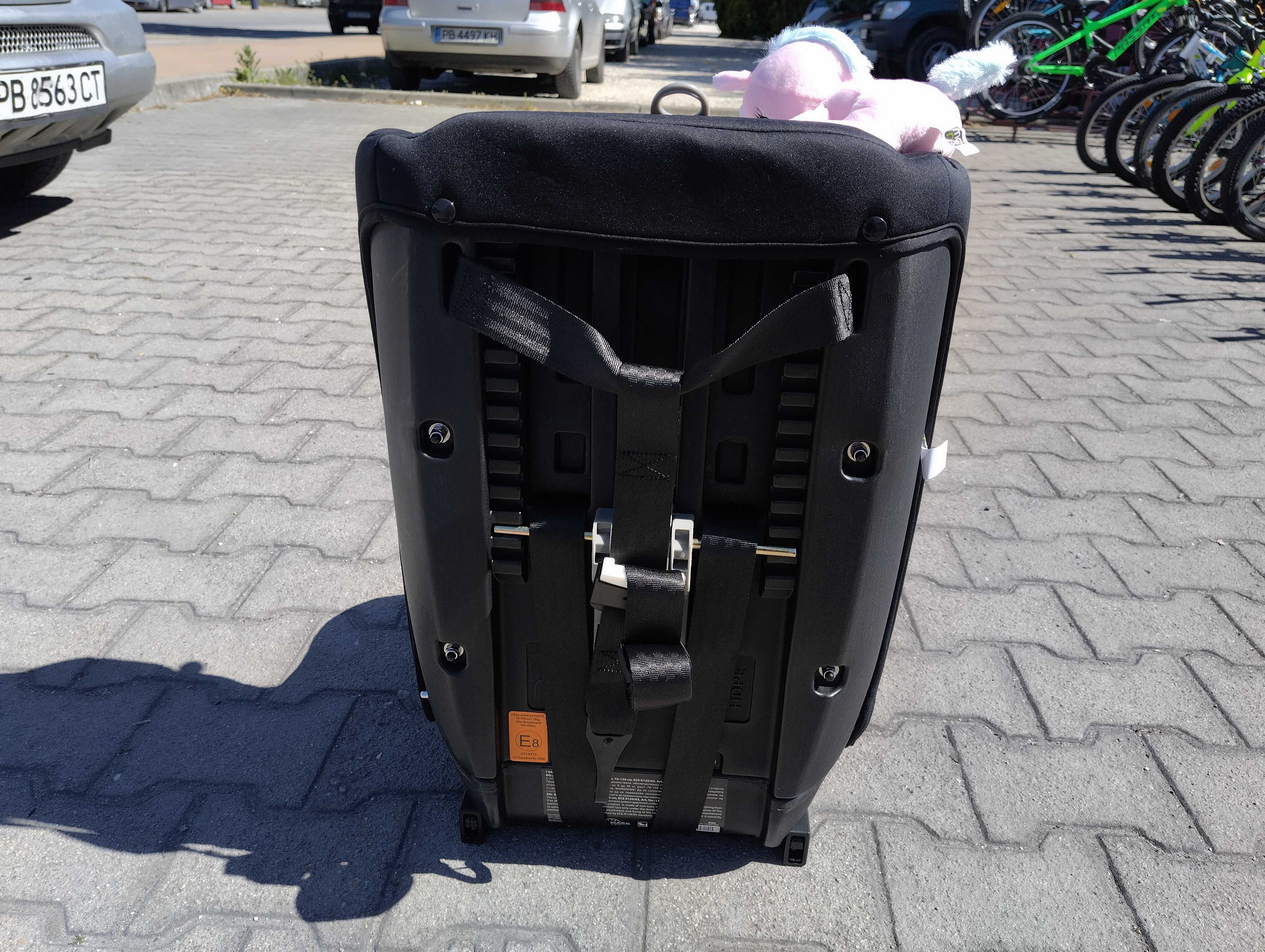 MONI Стол за кола I-SIZE I-SAFE ISOFIX (76-150 см) розов