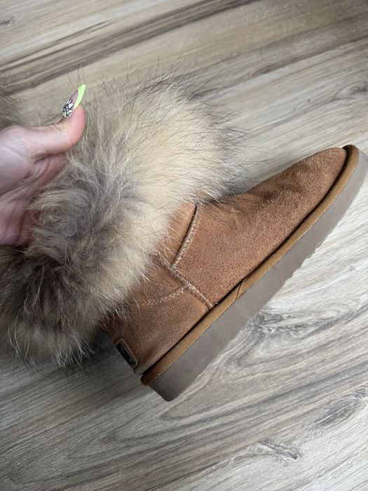 Страхотни кожени боти с естествен пух SDS ! 40 н