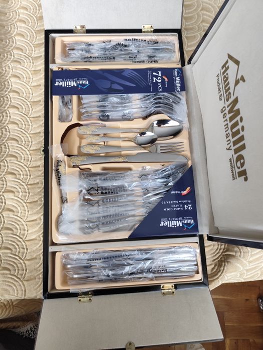 Нов луксозен комплект кухненски прибори 2 за 12 човека