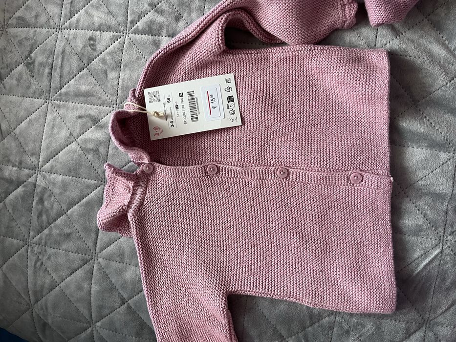 Zara Knit сет 3-6 месеца ,риза 1-3 месеца