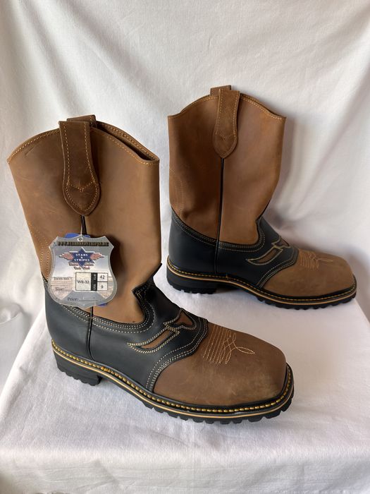 Ghete,cizme lucru,western,Stars&Stripes,marime42