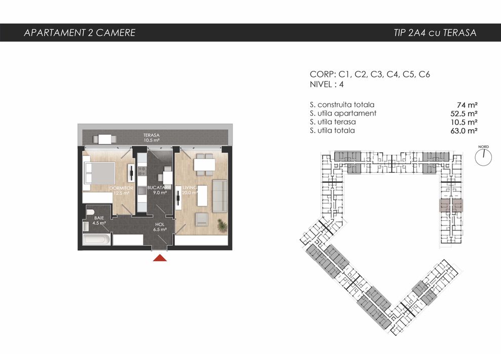 Apartament 2 Camere | Balcon Spectaculos |Mall Colosseum-Sect 1