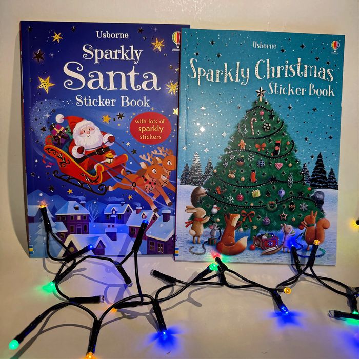 Set 2 carti cu stickere de Craciun- Usborne