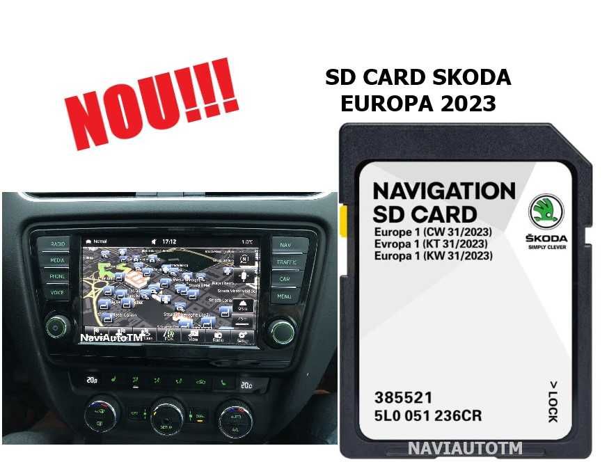 SD Card Original Skoda Octavia Superb Yeti Kodiaq Karoq   MIB