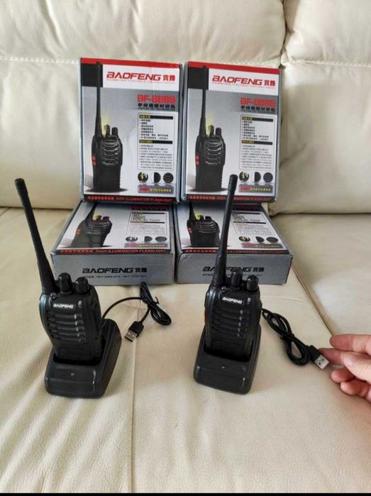 Stații Radio Emisie recepție Walkie Talkie 4km Semnal SET 2 statii