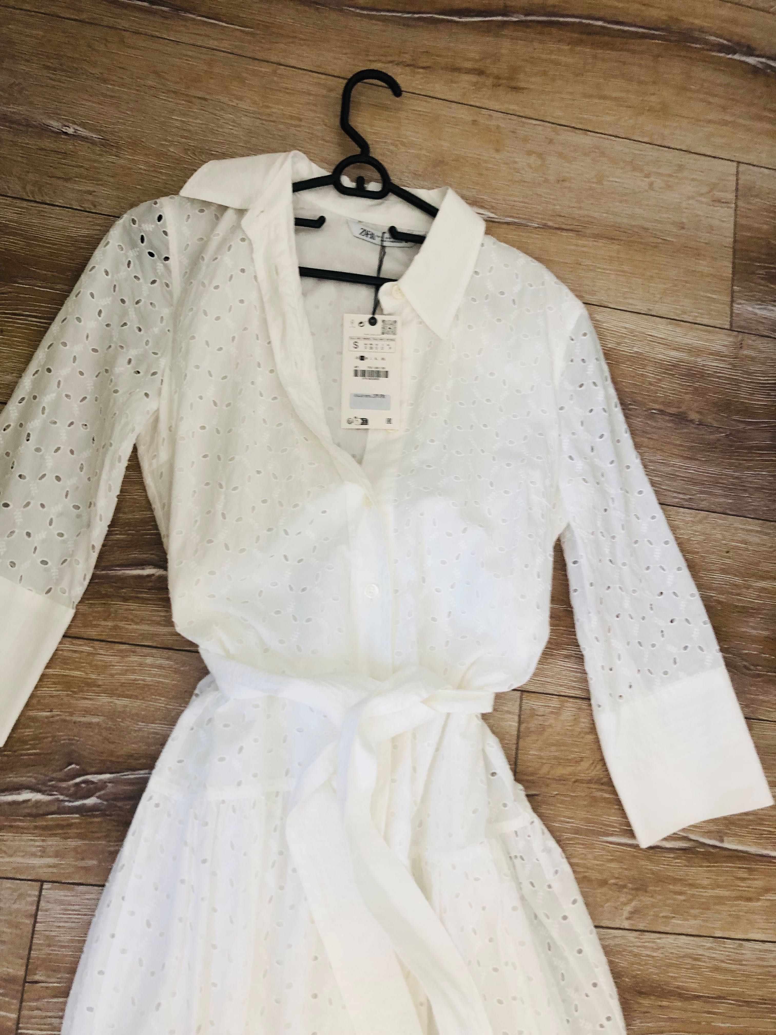 Zara рокля бродерия