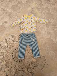 Bluza Du Pareil au même si pantaloni blue bebelus 80 cm, 12-18 luni