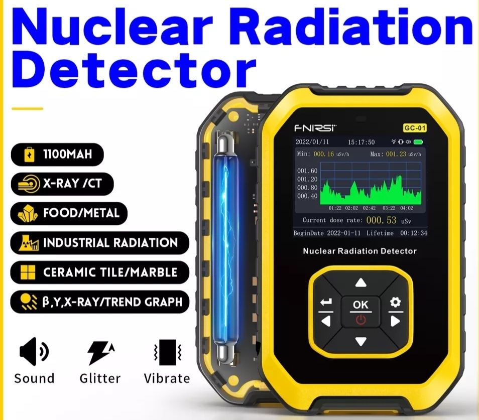 Detector profesional radiatii uraniu,  nucleare, medicale, industriale