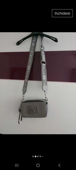 Geantă River Island  Gri – Camera Cross Body Bag