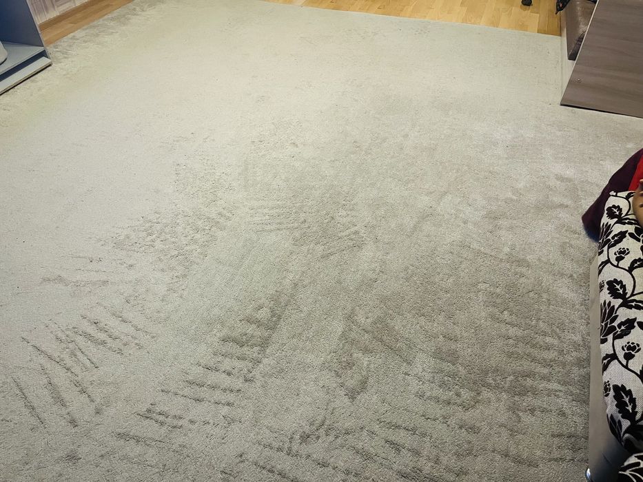 Мягкий ковер серого цвета 6*4 м,стильный дизайн