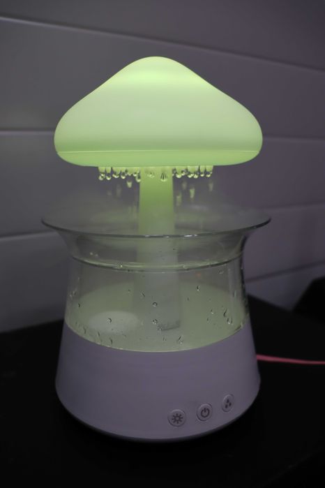 Овлажнител за въздух, дифузер за етерични масла, 7 цвята, ароматерапия