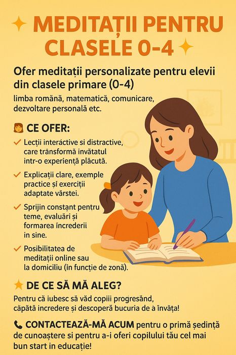 Meditații pentru elevii claselor 0-4