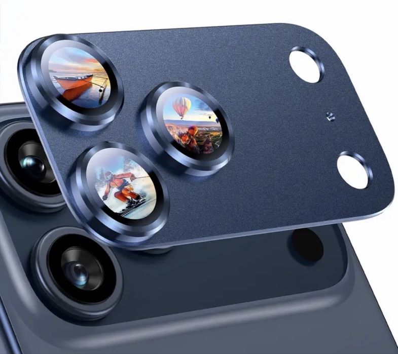 Protectie/ cover/ inel metalic camera iPhone diverse modele