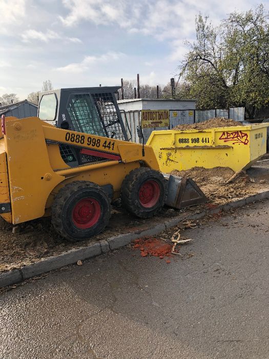 Контейнери за отпадъци 4 и 7 куб, и Бобкат под наем!!!