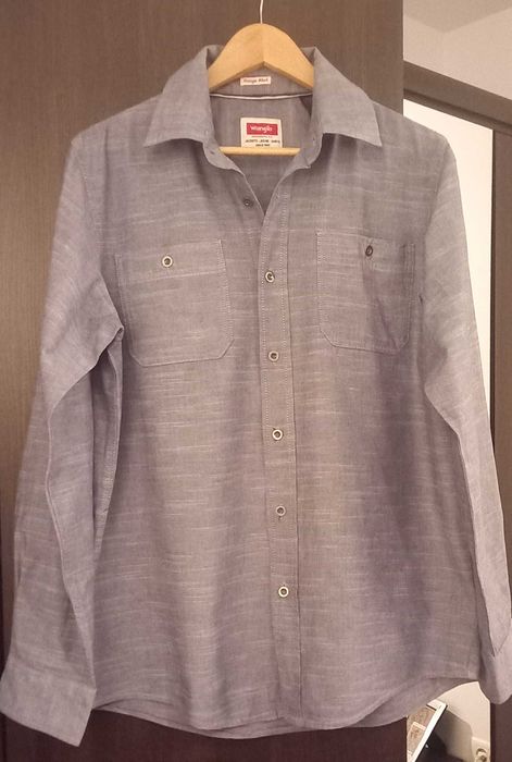 Cămașă originală Wrangler, gri, mărimea L