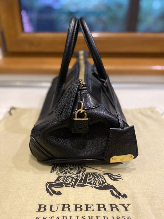 Geanta Burberry originala piele neagra
