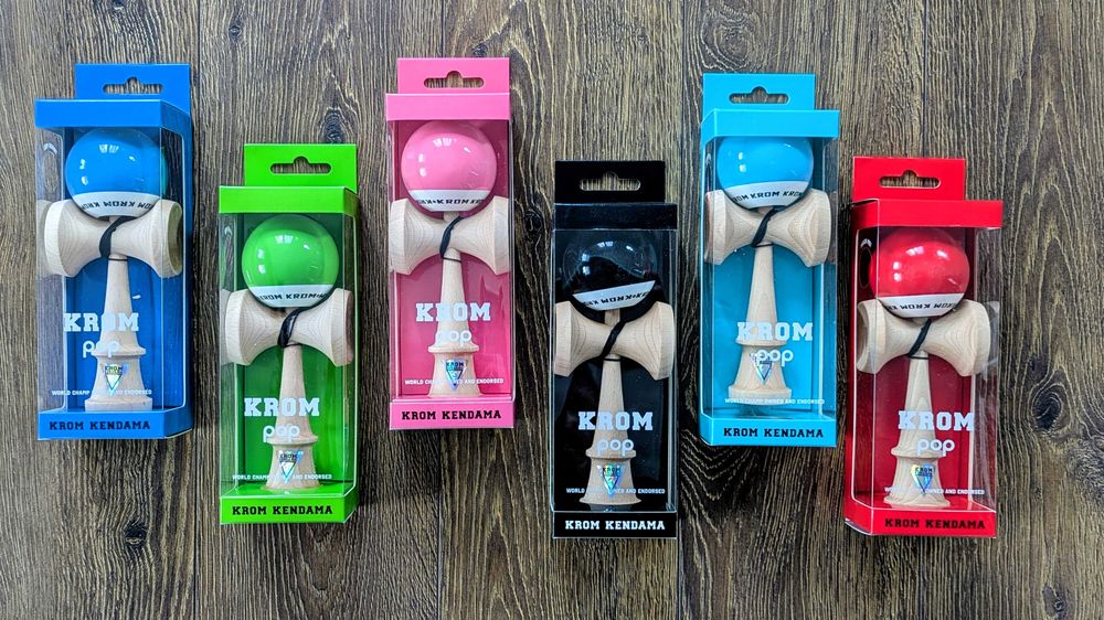 Kendama Krom Pop Lol (sticky clear) - diverse culori