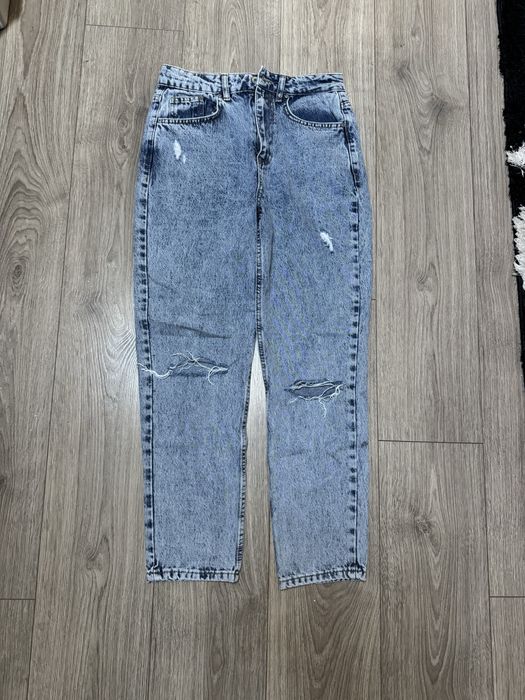 Blugi albastrii mom fit