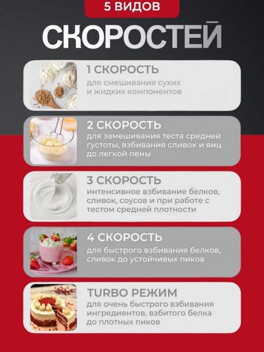 Ручной миксер Bosch BS-1629, 450 Вт, 5 скоростей + турбо